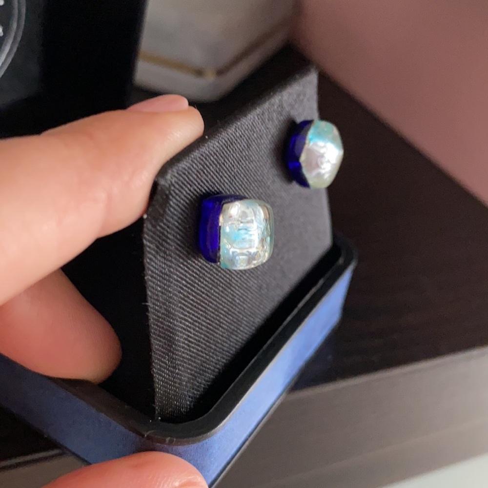 🇮🇹Glass blown from Murano, Italy stud earrings - Picture 4 of 5